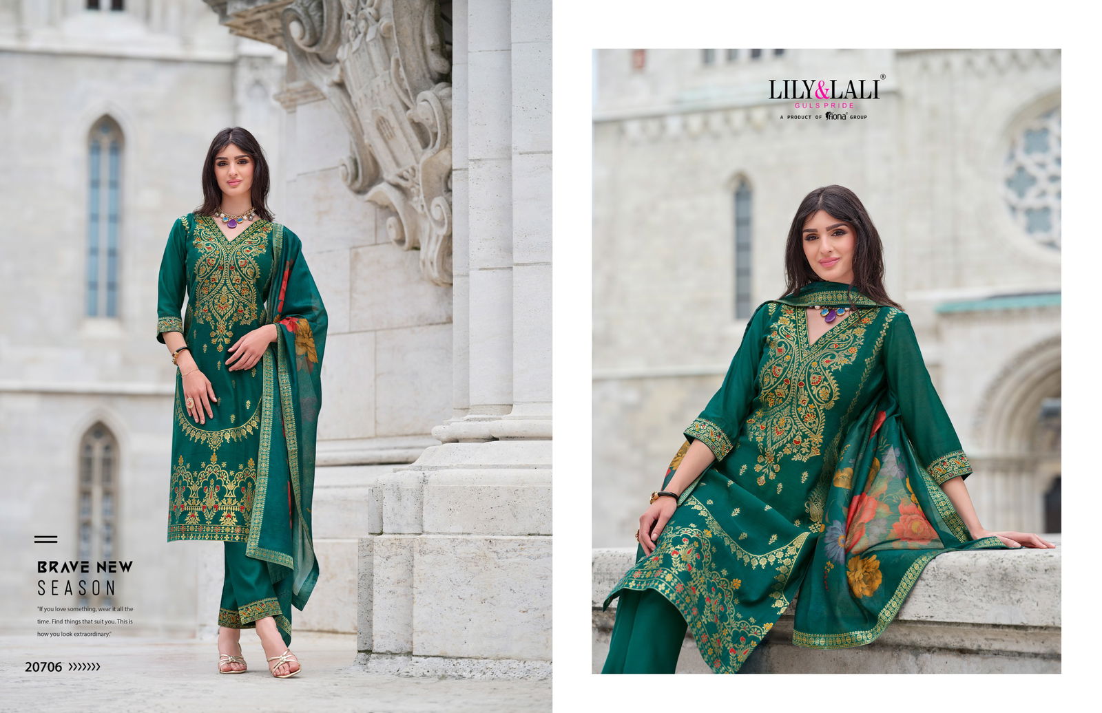 Lajjo By Lily And Lali Banarasi Jacquard Silk Readymade Suits Wholesale Online